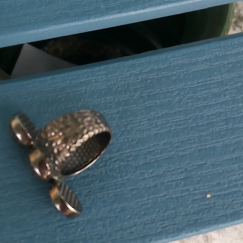 Triple Round Rutilated Quartz Statement Ring 925 … - image 2